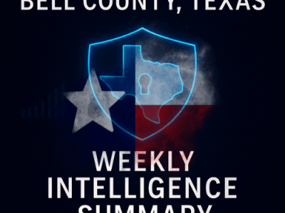 INTELLIGENCE REPORT: BELL COUNTY, TEXAS – FEBRUARY 13, 2026&nbsp;UPDATE
