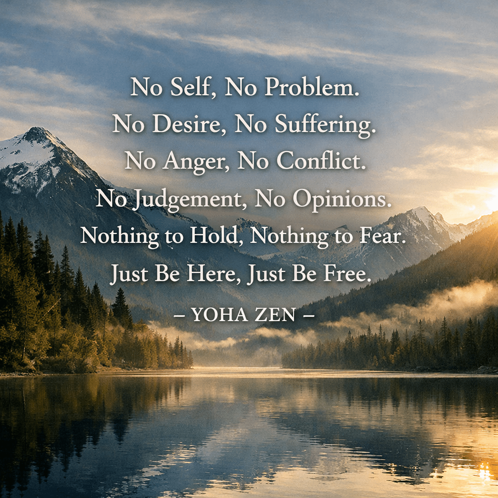 Add provided Yoha Zen philosophy text overlay