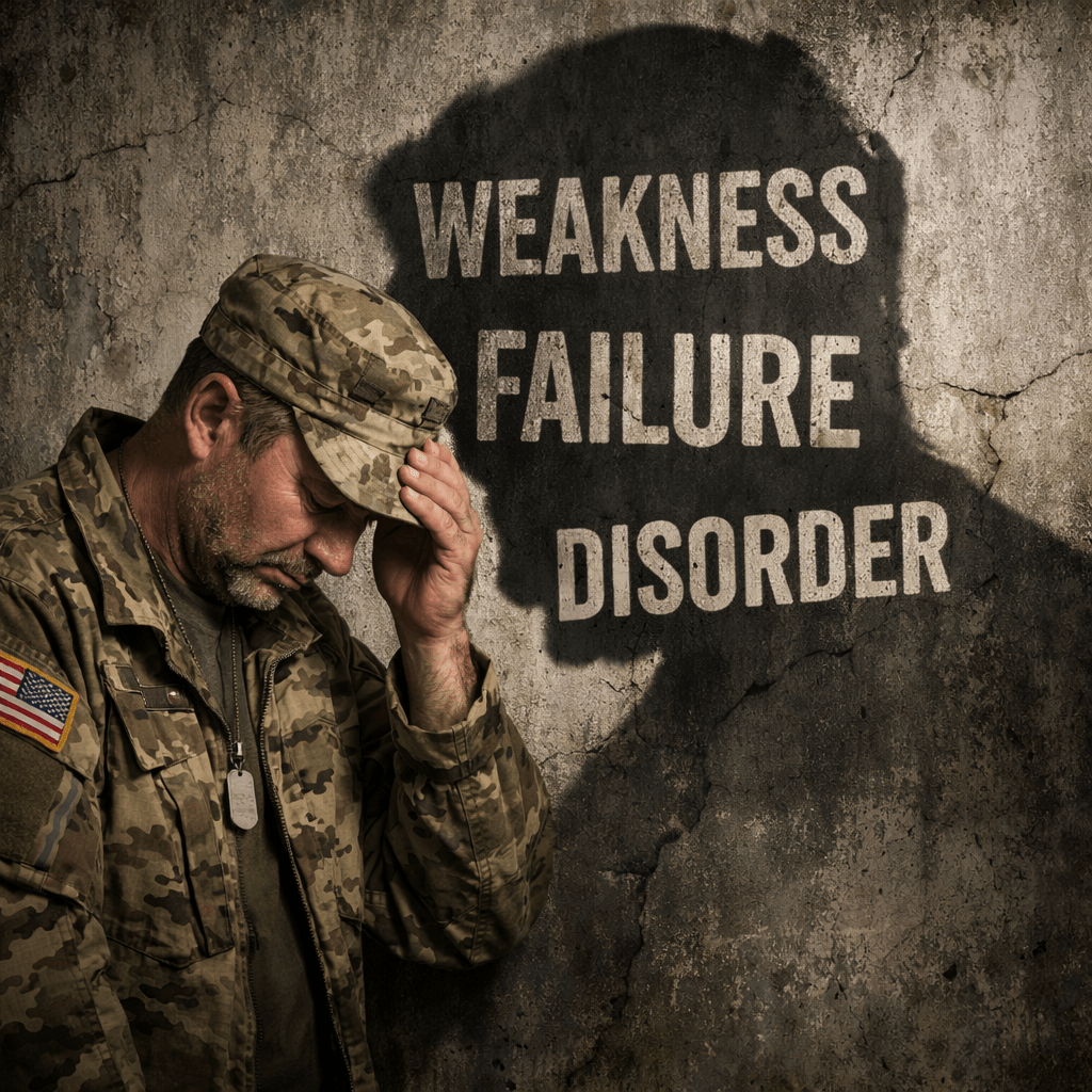 Veteran shadowed by labels weakness failure disorder