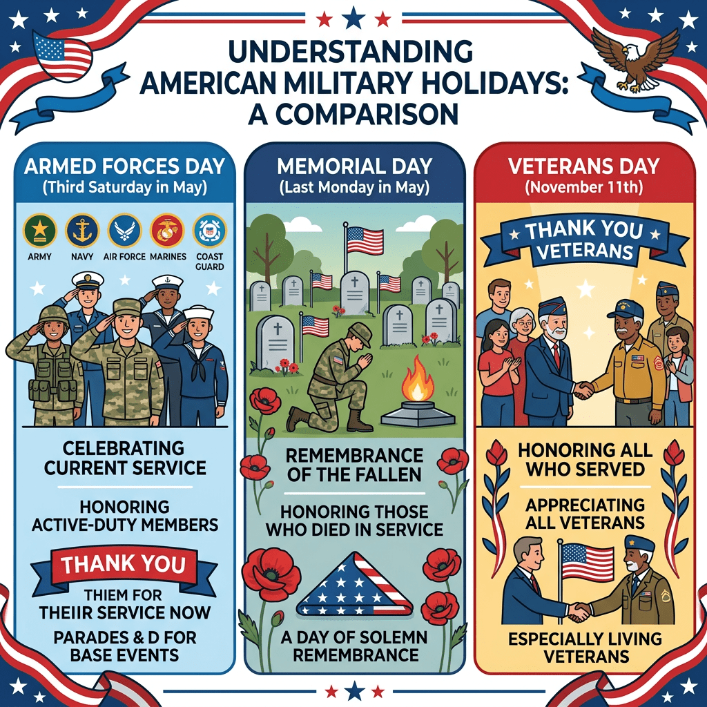 Knowing the Difference: Armed Forces Day, Memorial Day, and Veterans&nbsp;Day