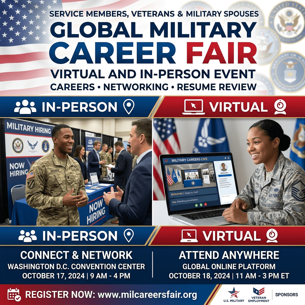 Hiring Our Heroes: Virtual & In‑Person Career Events for the Military&nbsp;Community