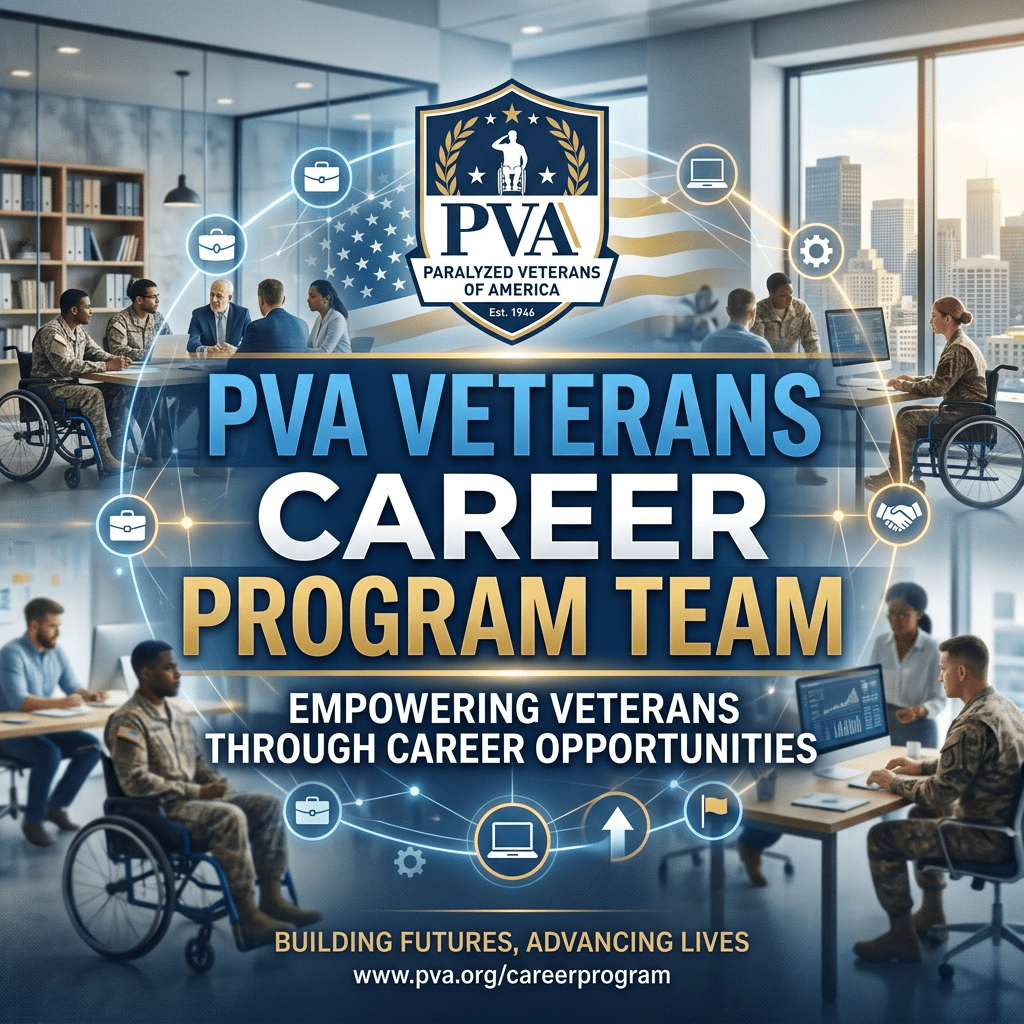 PVA Veterans Career Program Team title graphic