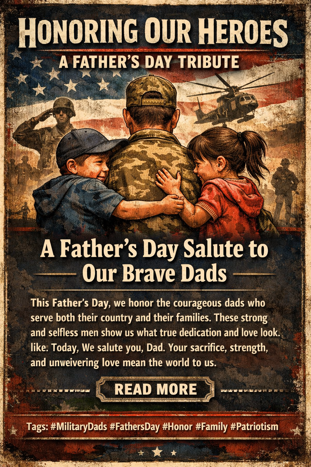 🇺🇸 Father’s Day: Honoring the Strength of America’s Military Dads